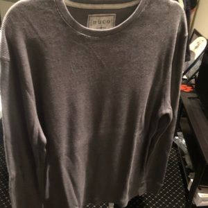 Gray long sleeved top